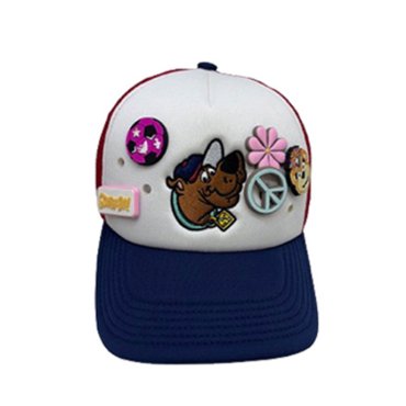 Sponge Foam Polyester 5 Panels Holes with Accessory or Buckle Decoration Fashion Headwear Baseball Trucker Cap 