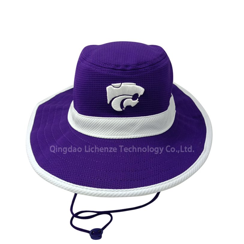 Fashion Outdoor Headwear Wide Brim Fishing Hat Bird Eye Polyester Mesh Fabric Custom Logo Embroidery Patch Vintage High Quality Sun Hat Sport Bucket Hat