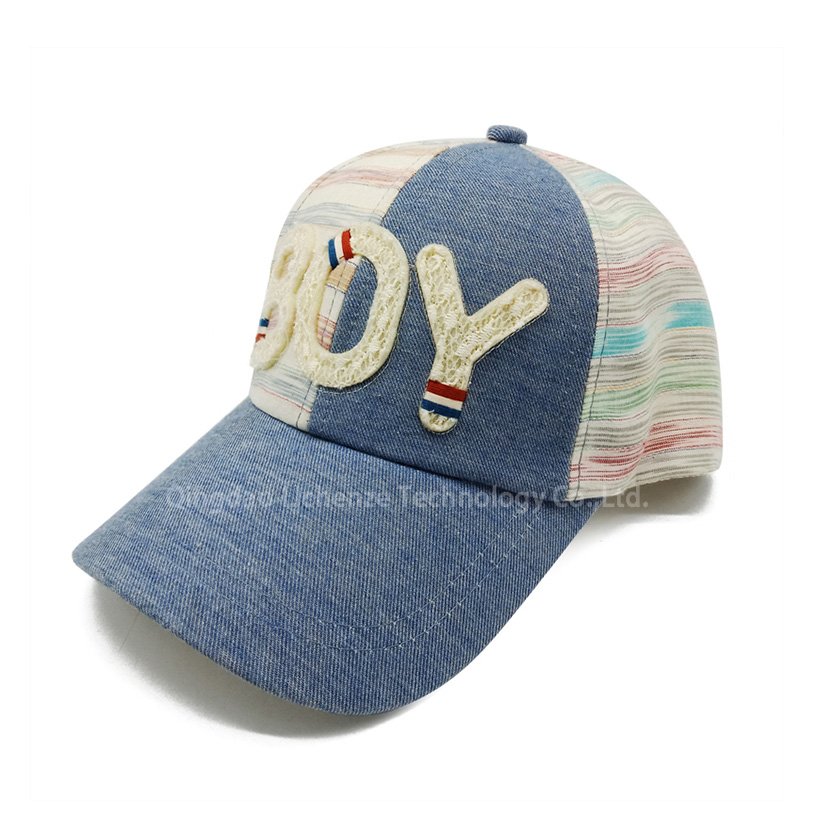 OEM Fashion Knit and Washed Twill Boy Child Hat Kids Baseball Cap