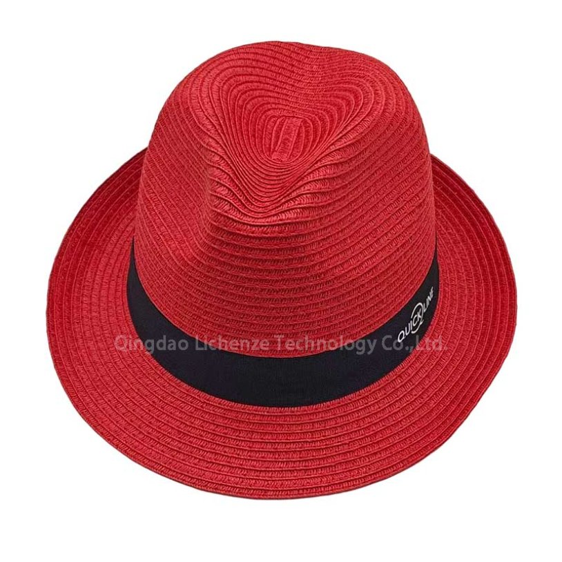Wholesale Custom Your Own Logo Sizes to Fit All Short Brim UPF Summer Beach Travel Men Panama Sun Straw Paper Fedora Hats