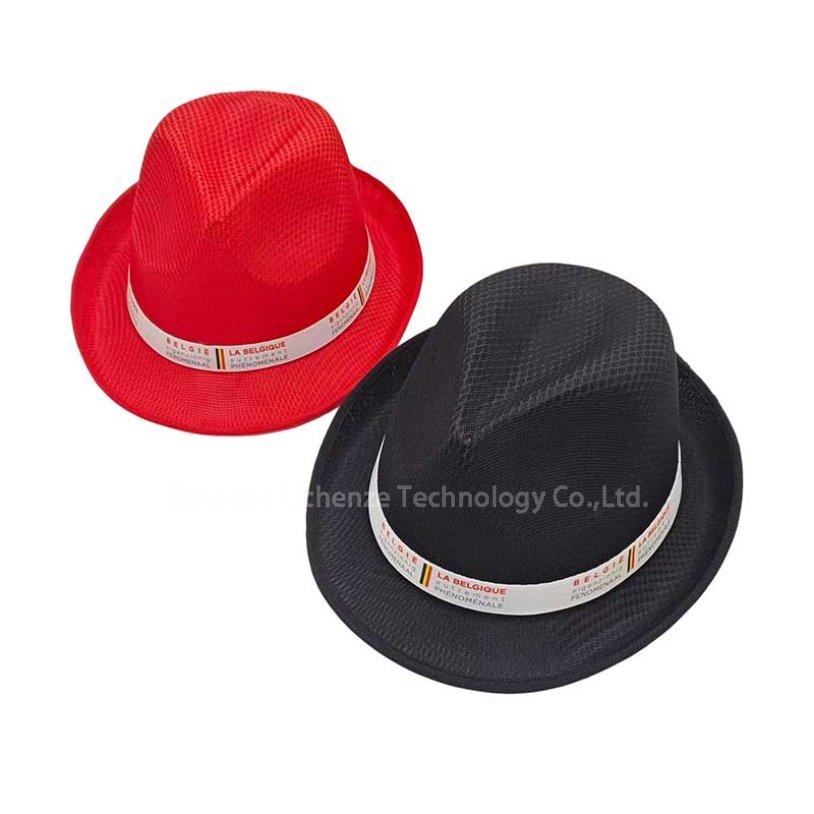 Wholesale Custom Your Own Logo Sizes to Fit All Short Brim UPF Summer Beach Travel Men Panama Polyester Fabric Sun Straw Fedora Hat