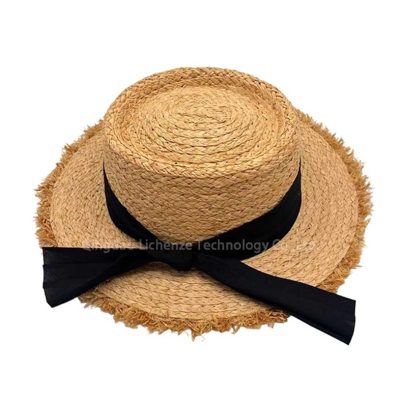 Raffia Grass,Straw Boater Hat, Rafiki Hat Big Wide Brim Character Outdoor UV Sun Protection Summer Fishing Straw Hat