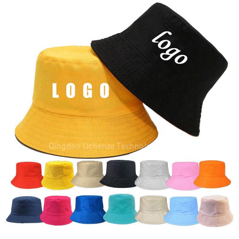 Custom Headwear Cotton Twill or Quick Dry Polyester Wide Brim Sun Hat Beach Travel Plain Cap OEM ODM Basin Hat Bucket Hat