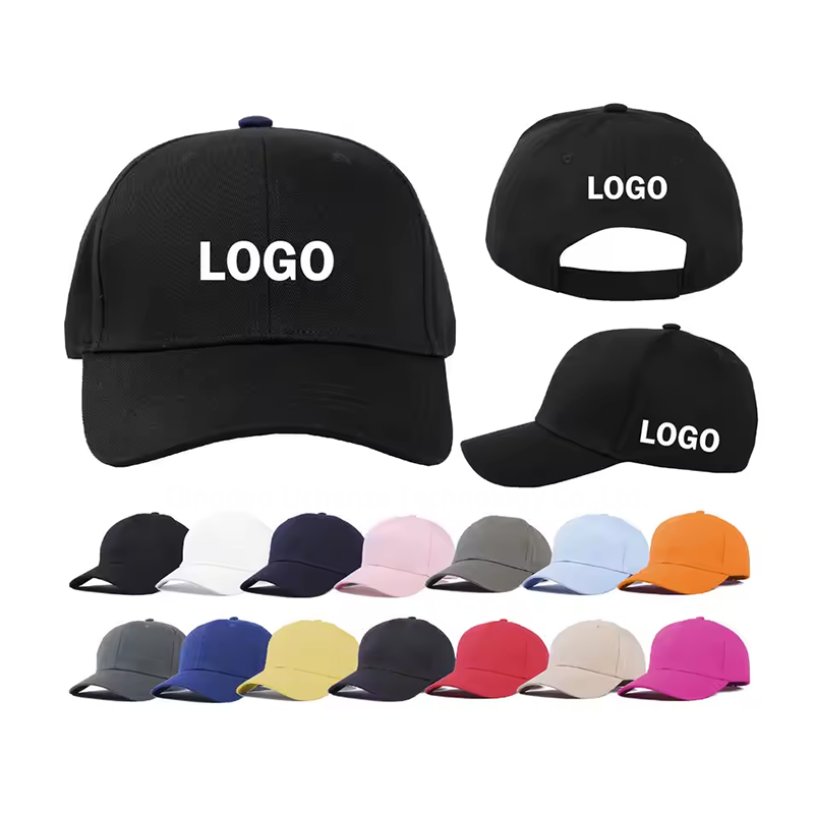 Custom Logo High Quality Blank 6 Panels Cotton Twill & 100%Acrylic Plain Cap Golf Cap Sport Cap Baseball Cap