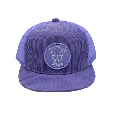 Corduroy Fabric 5 Panels Woven Patch Logo Structured Mid Profile Mesh Cap Snapback&Flat Brim Cap 