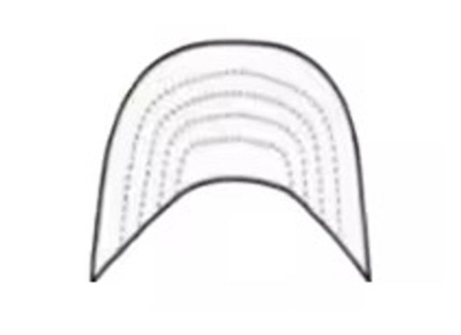 Flat Round Visor