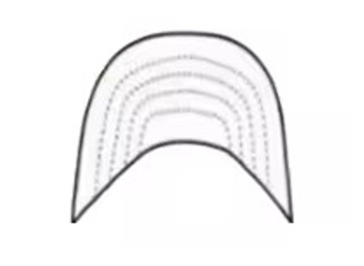 Flat Round Visor