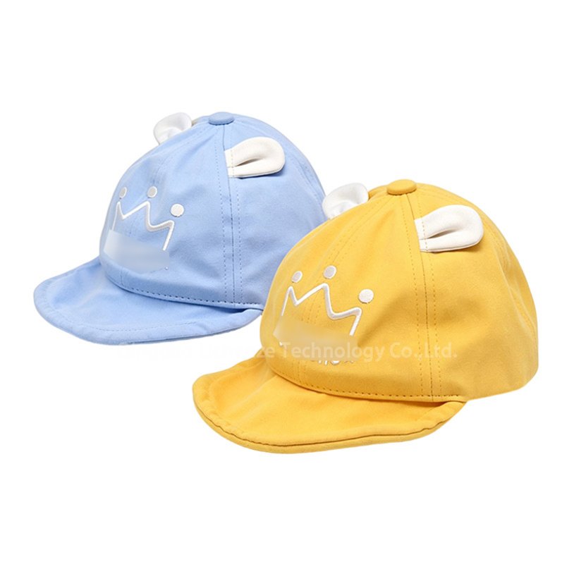 Custom100%Cotton Hat Soft Folded Brim Embroidery Baby Kids Baseball Cap