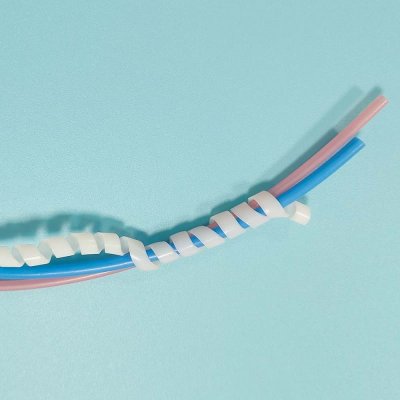 PTFE 、FEP、PFASpiral Cutting Tube Cable Sleeves Spiral Wrap Organizer