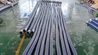 Instructions for using the static electricity export system for composite hoses