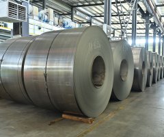 Close-up of HiB‑27/90 silicon steel edge