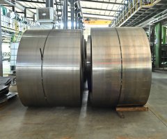 Close up surface of HiB-23/90 steel coil