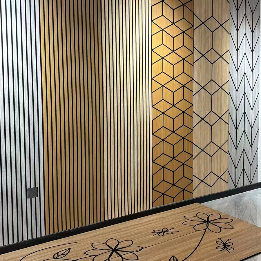 Customizable wood grain, geometric shape sound-absorbing board, high-quality acoustic board