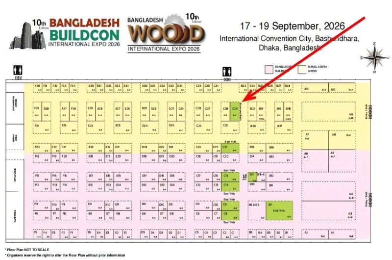Bangladesh Wood Expo 2026: Supplier of high-quality plywood and laminates for the booming South Asian market.
