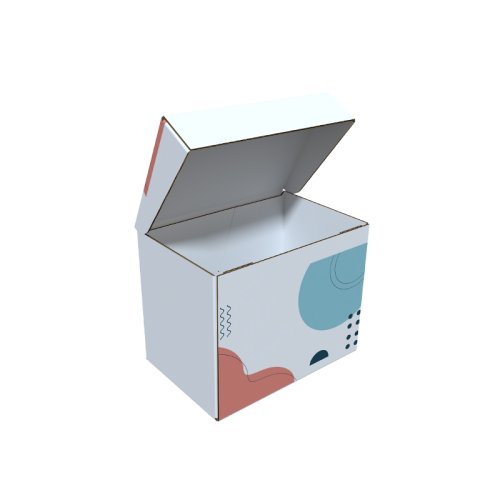 Front-opening interlocking reverse-fold snap-lock flip-top box