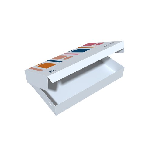 Flanged flip-top box