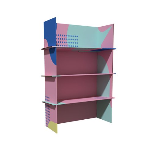 Top-sealed Multi-tier Display Stand