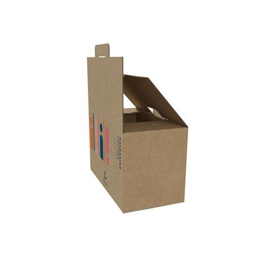 Flat-mouthed box with a safety latch