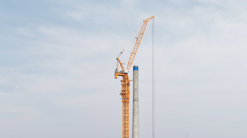 DHL3380-220T Wind Power Luffing Jib Tower Crane
