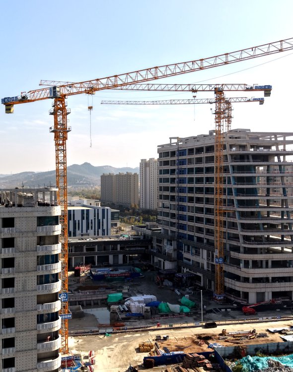 DAHAN QTZ315-7527 12-18 Ton Flat Top Tower Crane 75m Jib 240m Max Height | CE Certified